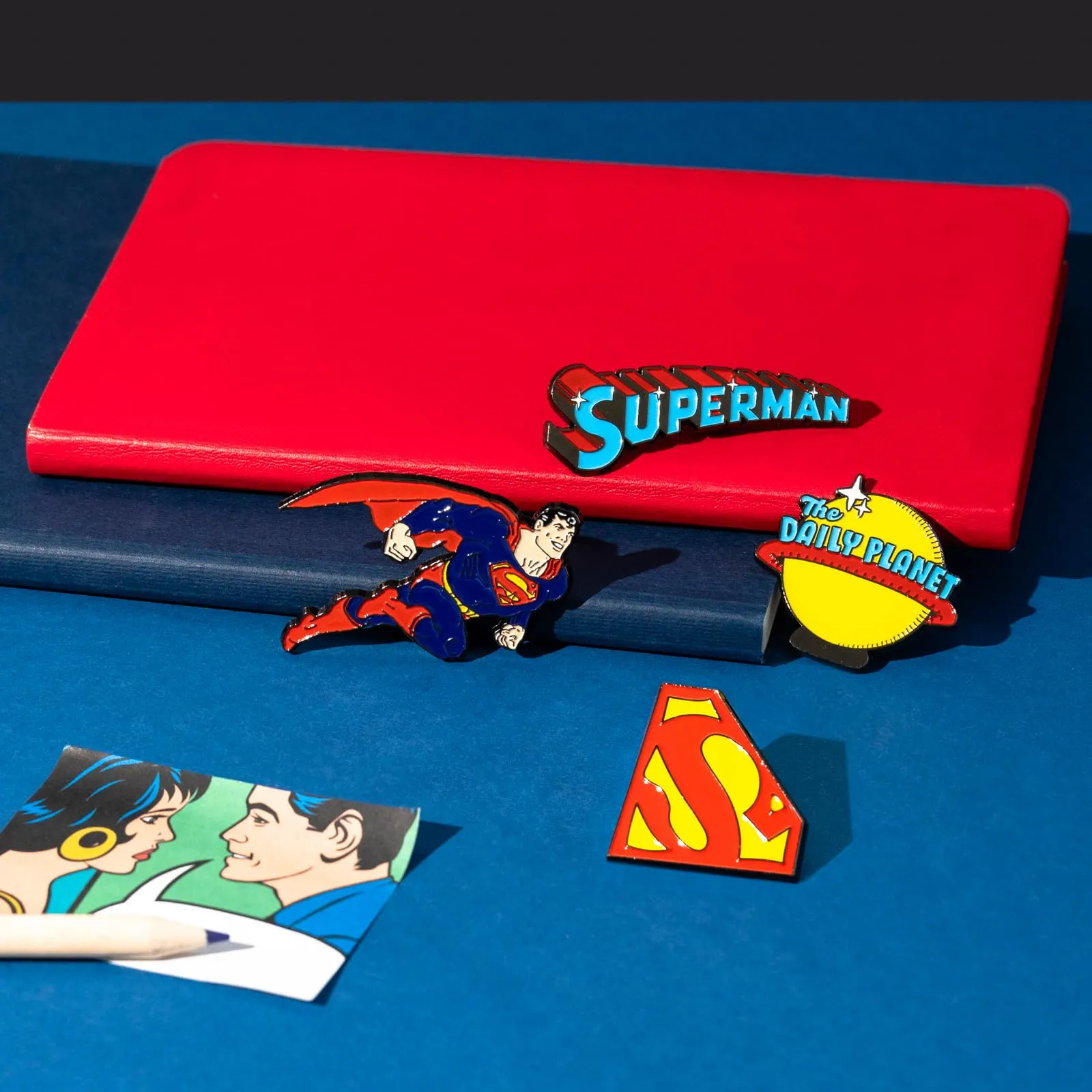Grupo Erik Superman Set 4 Spille in Metallo DC Comics - immagine 3