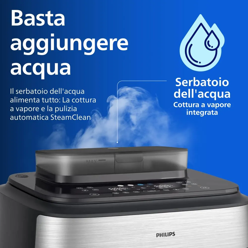 Philips Airfryer 5000 Friggitrice ad aria Cestello Flexi 9.5L Vapore NA565 - immagine 8