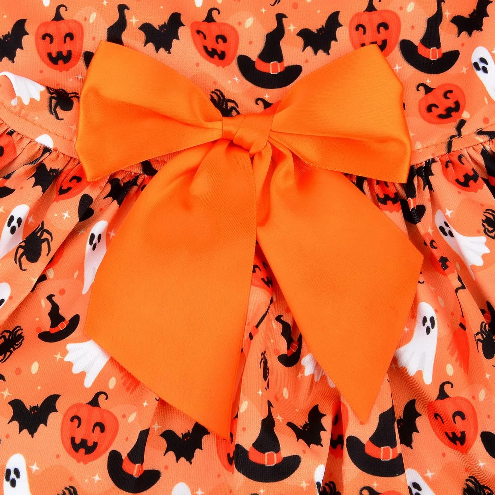 Zunea Costumi di Halloween per Cani di Piccola Taglia e Gatti, Vestito con Gonna Morbida e Stampa a Tema Halloween - immagine 5