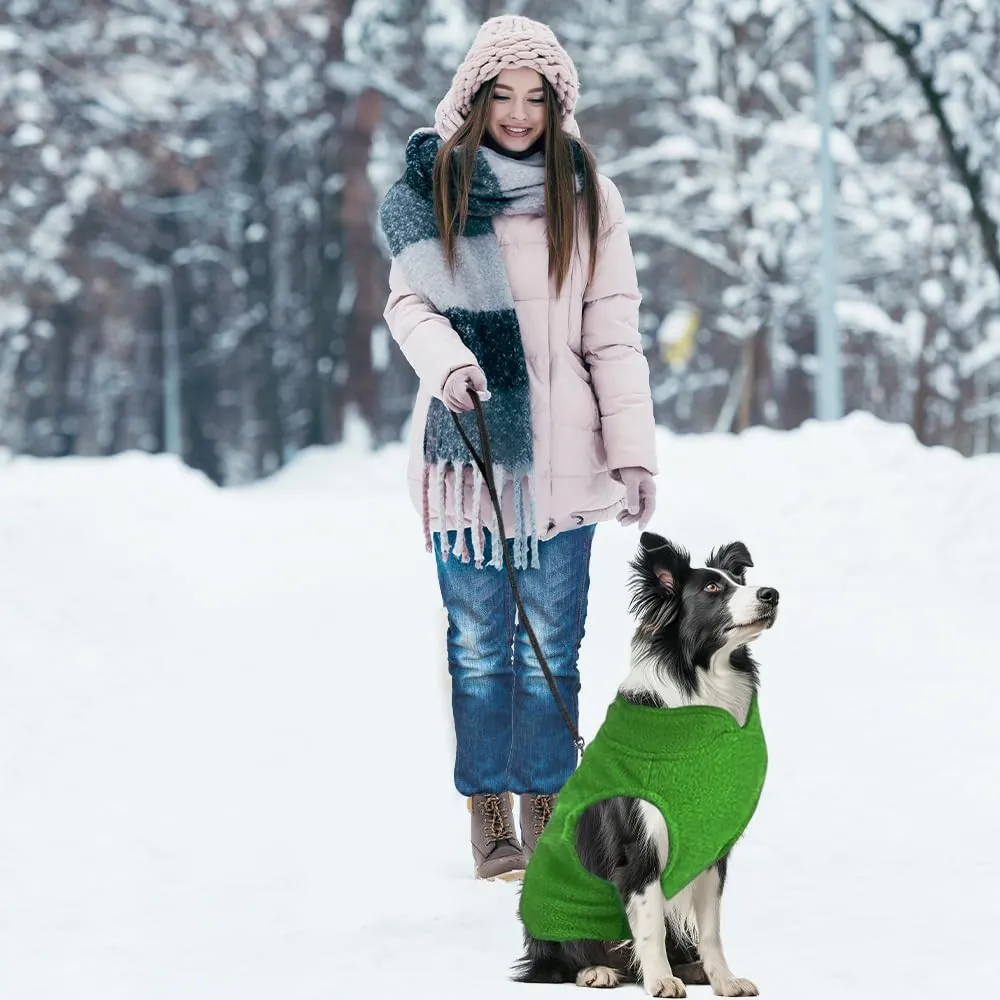 FFTANXS Maglioncino per Cani e Gatti con Anello a D, Verde, M - immagine 7