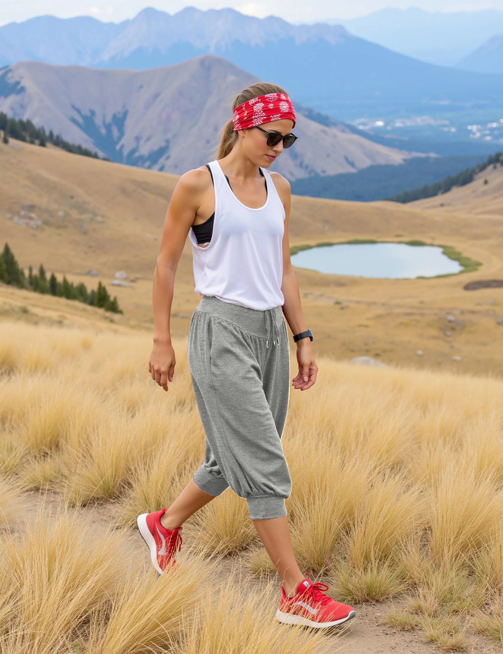 Terecey Pantaloni Yoga Donna in Modale Vita Alta Fitness Relax - immagine 5