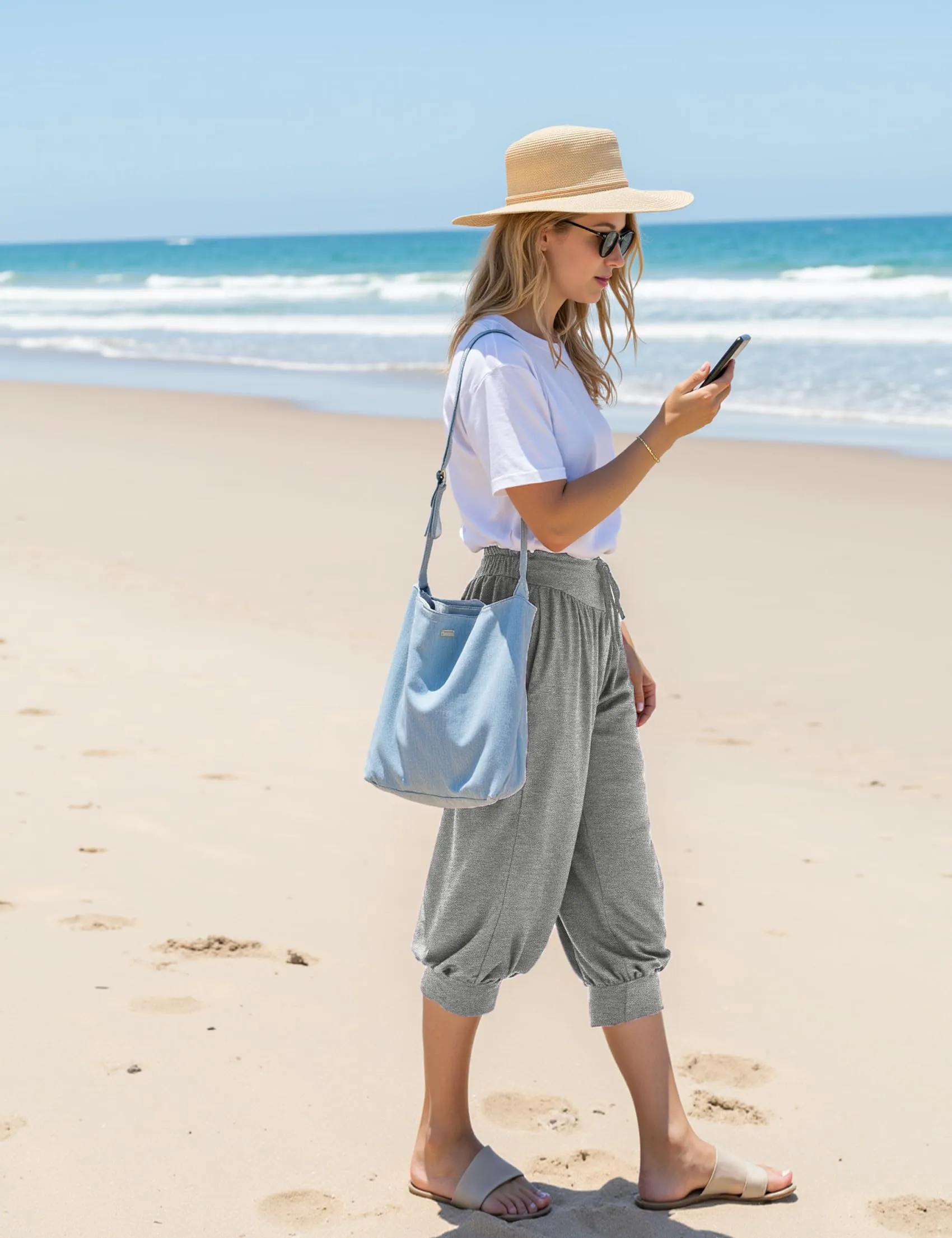Terecey Pantaloni Yoga Donna in Modale Vita Alta Fitness Relax - immagine 8