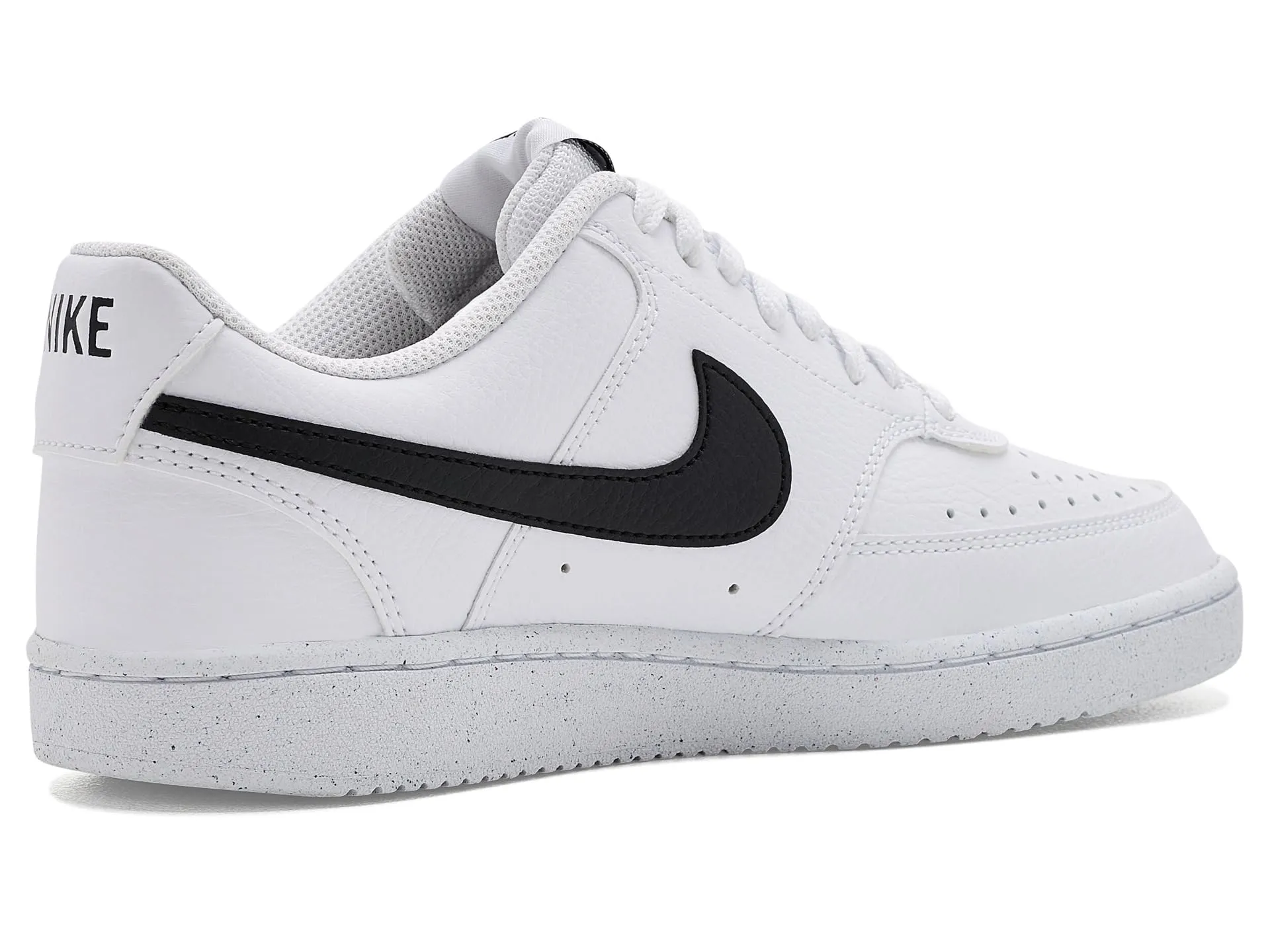 Nike Women's Court Vision Low Next Nature White/Black/White 5 Medium - immagine 3