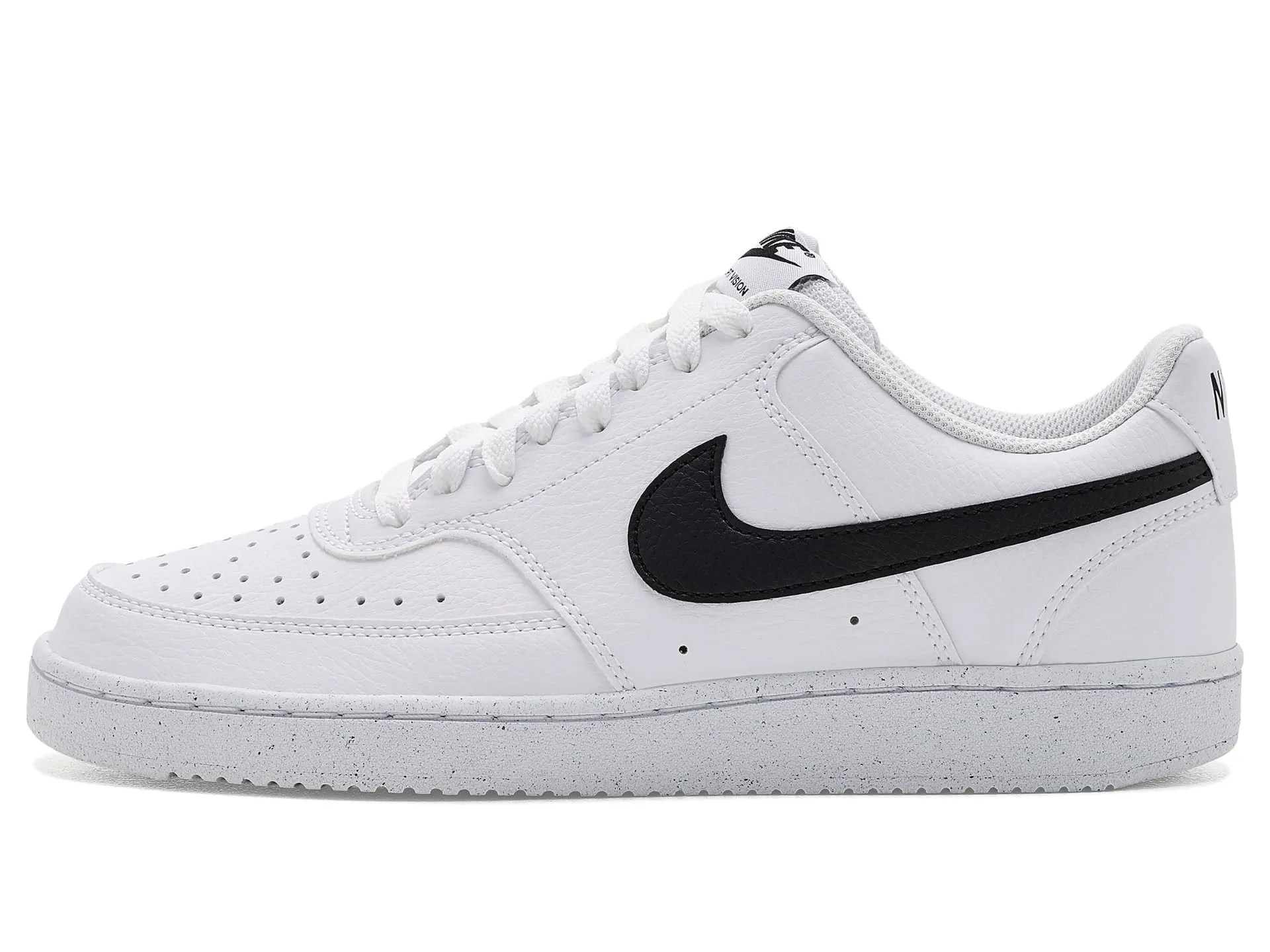 Nike Women's Court Vision Low Next Nature White/Black/White 5 Medium - immagine 4