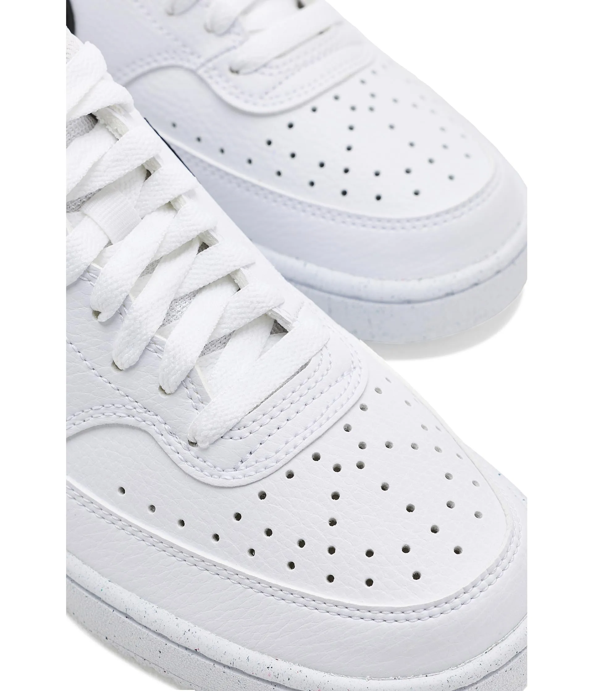 Nike Women's Court Vision Low Next Nature White/Black/White 5 Medium - immagine 6