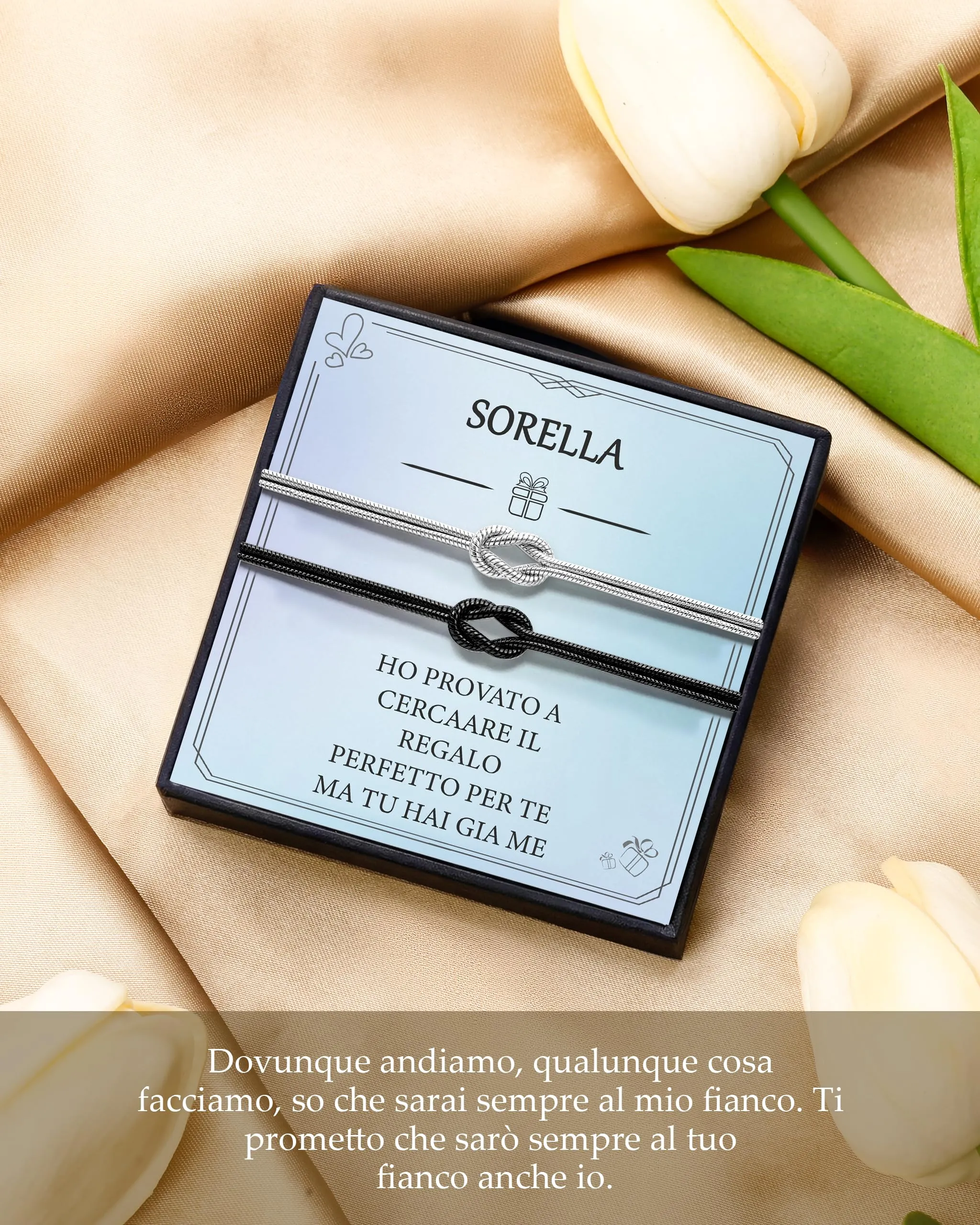 J.Fée Set di 2 Bracciali Nodo in Argento 925 per Donna - immagine 2