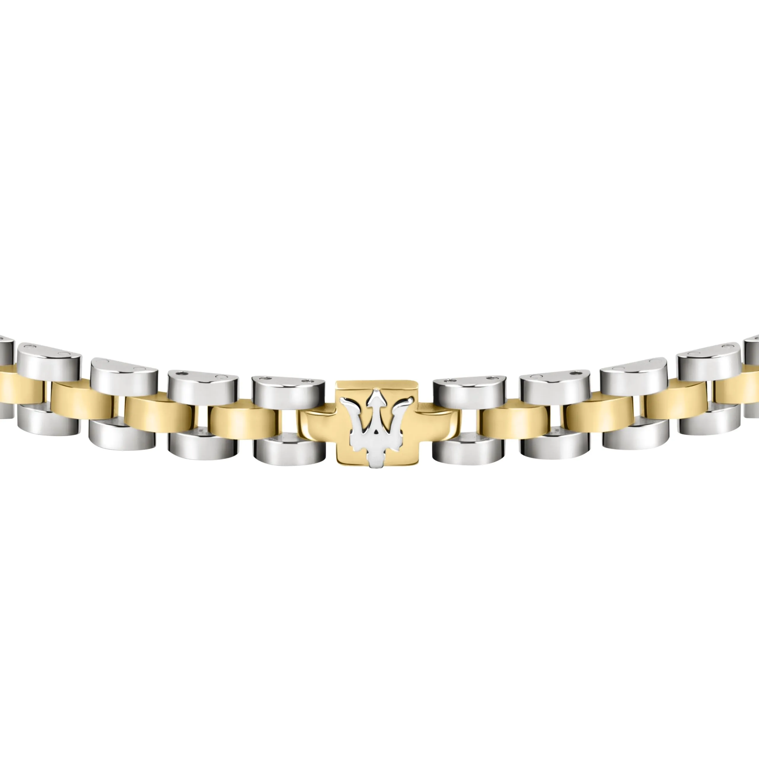 Maserati Jewels Bracciale Uomo in Acciaio Finitura Oro, 21 cm - JM320AST09 - immagine 2