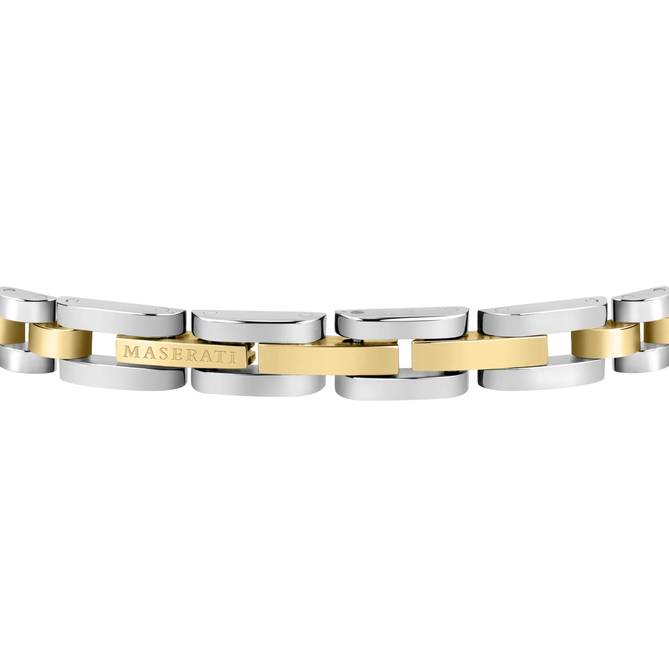 Maserati Jewels Bracciale Uomo in Acciaio Finitura Oro, 21 cm - JM320AST09 - immagine 3