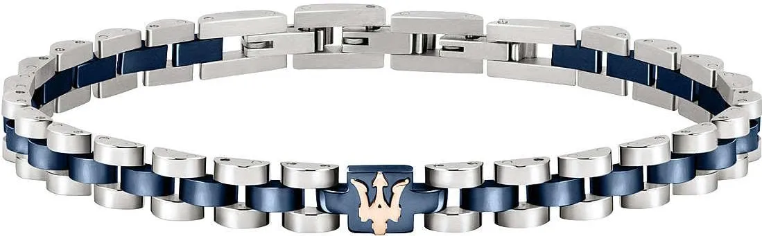 Maserati Jewels Bracciale Uomo in Acciaio PVD, 21 cm - JM320AST10 - immagine 4