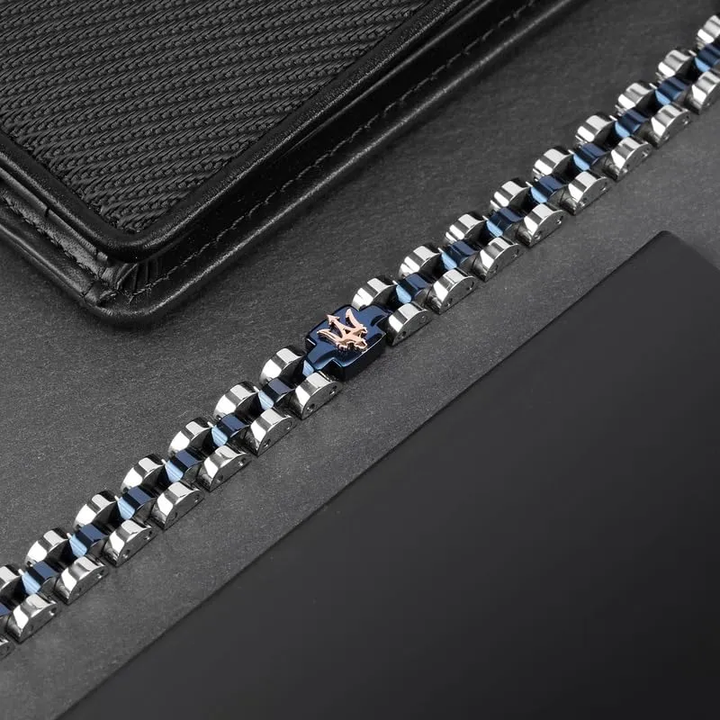 Maserati Jewels Bracciale Uomo in Acciaio PVD, 21 cm - JM320AST10 - immagine 7