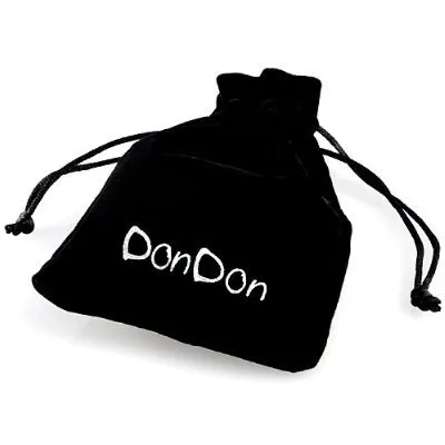 DonDon Collana Uomo con Ciondolo Croce Triplo Curvo Bicolore in Acciaio Inox, 52 cm, Argento - immagine 4