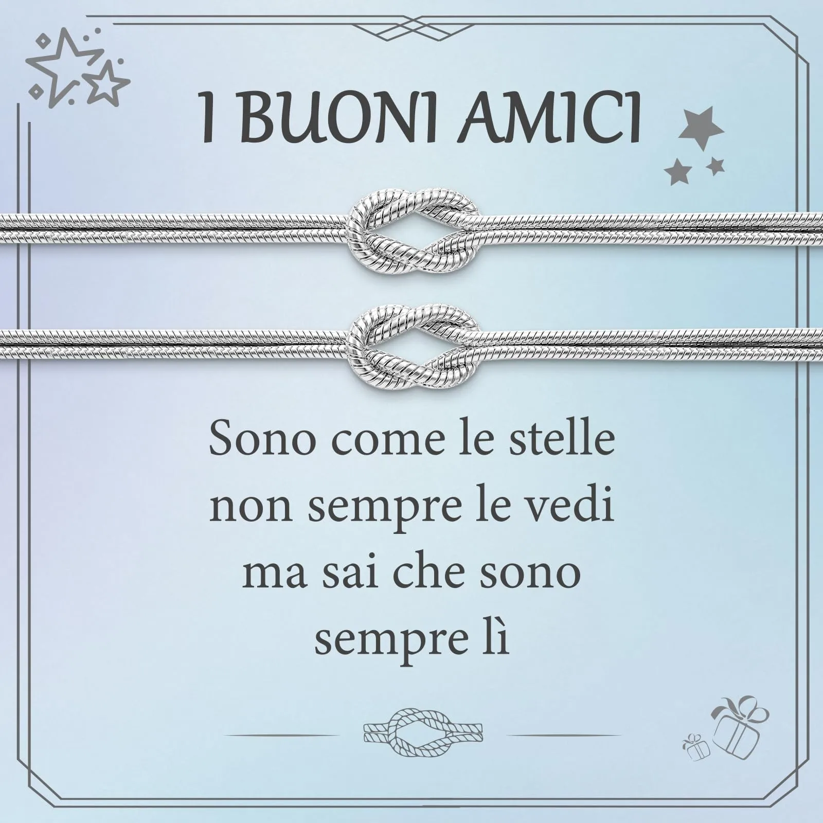 J.Fée Set di 2 Bracciali Nodo in Argento 925 per Donna - immagine 1
