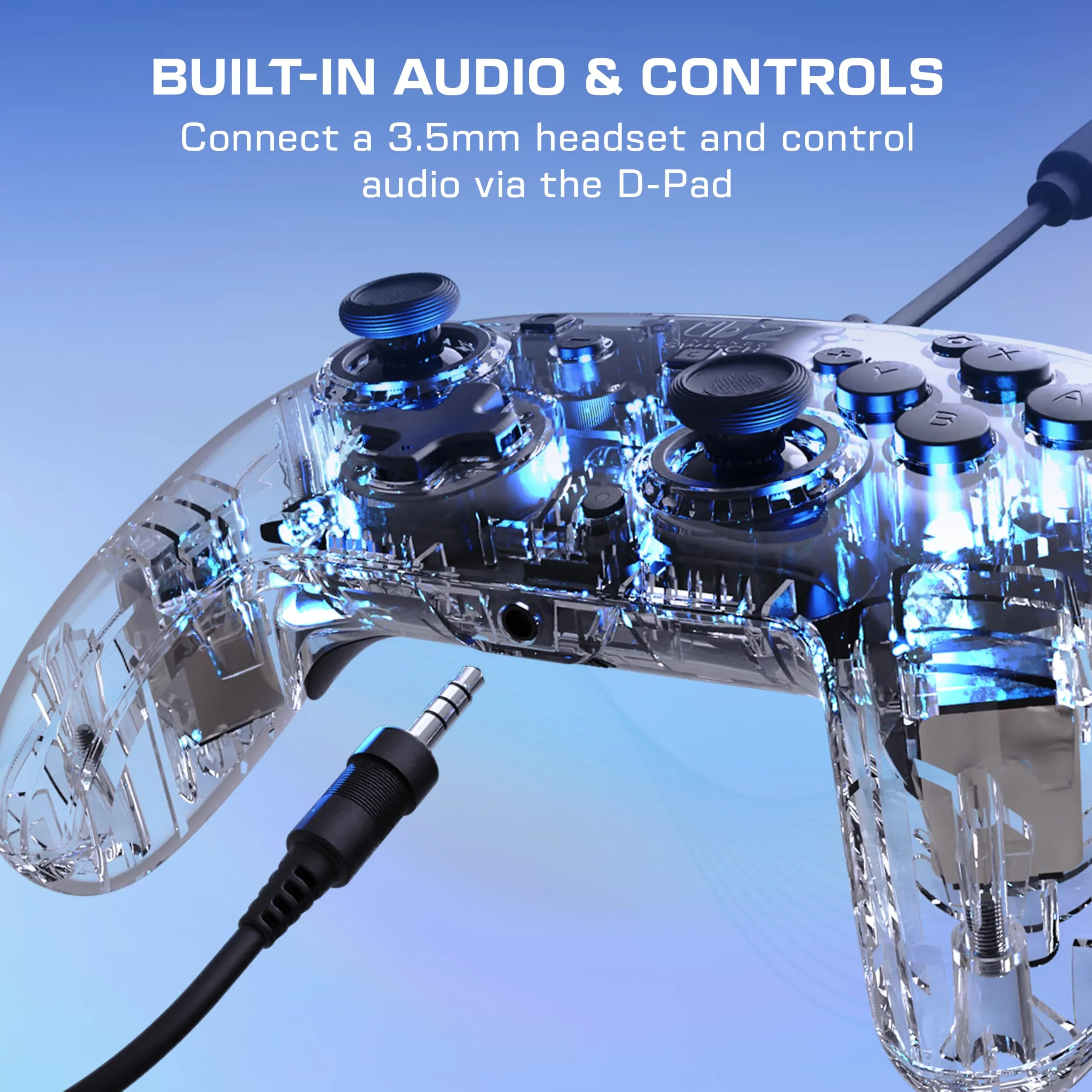 Turtle Beach Afterglow Chiaro Controller Gaming RGB Cablato per Nintendo Switch 2 - immagine 8