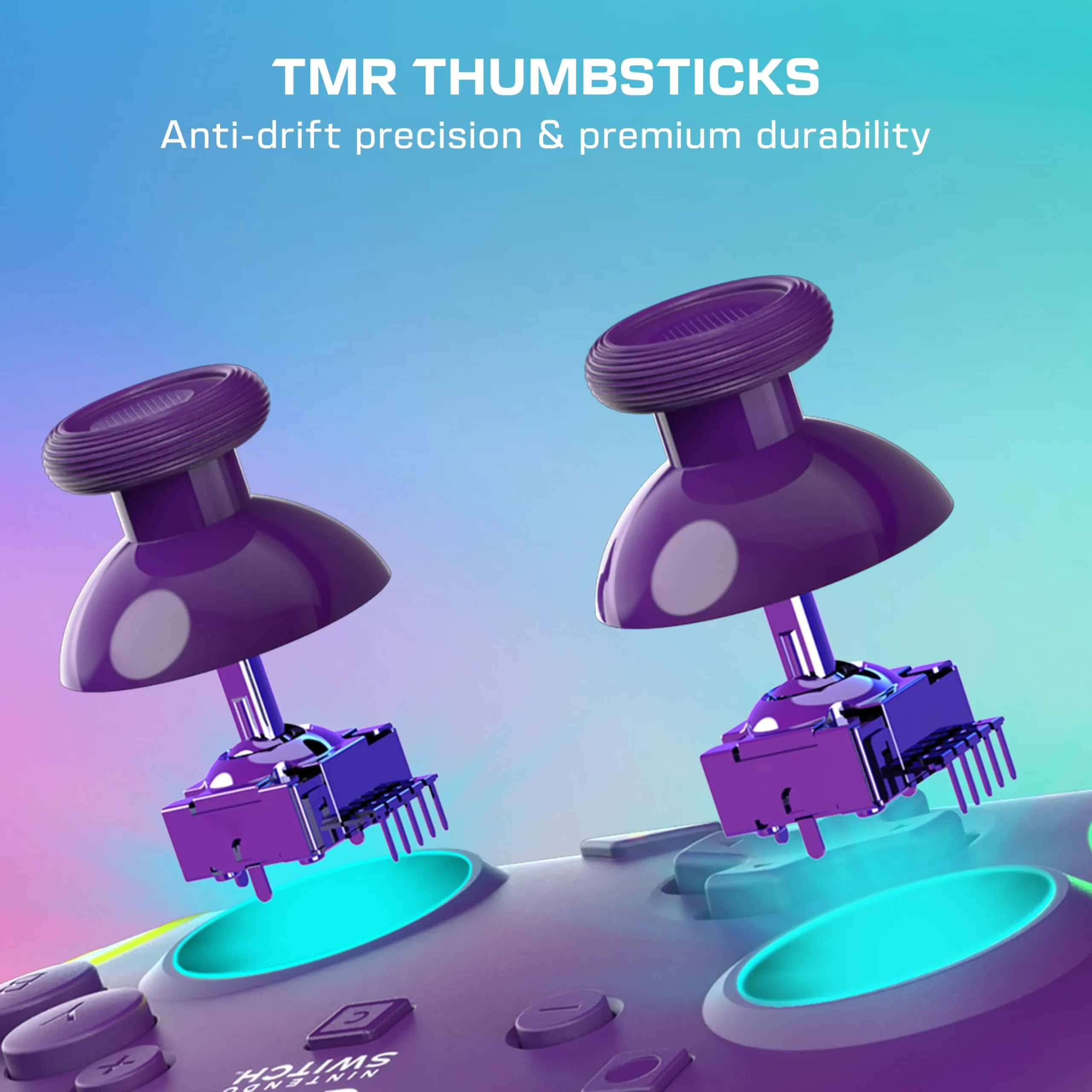 Turtle Beach Afterglow Wireless Gaming Controller RGB - Viola for Nintendo Switch - immagine 3