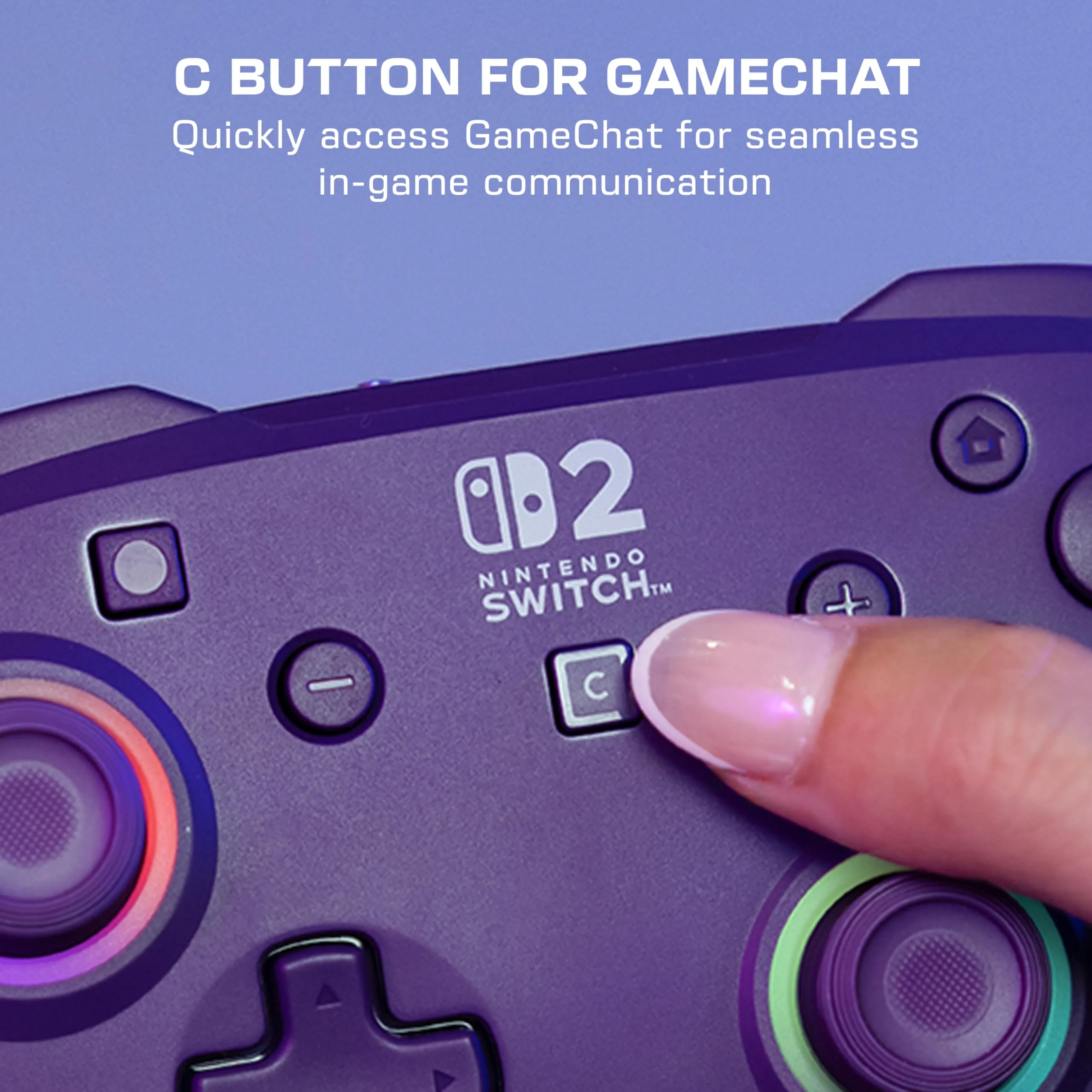 Turtle Beach Afterglow Wireless Gaming Controller RGB - Viola for Nintendo Switch - immagine 5