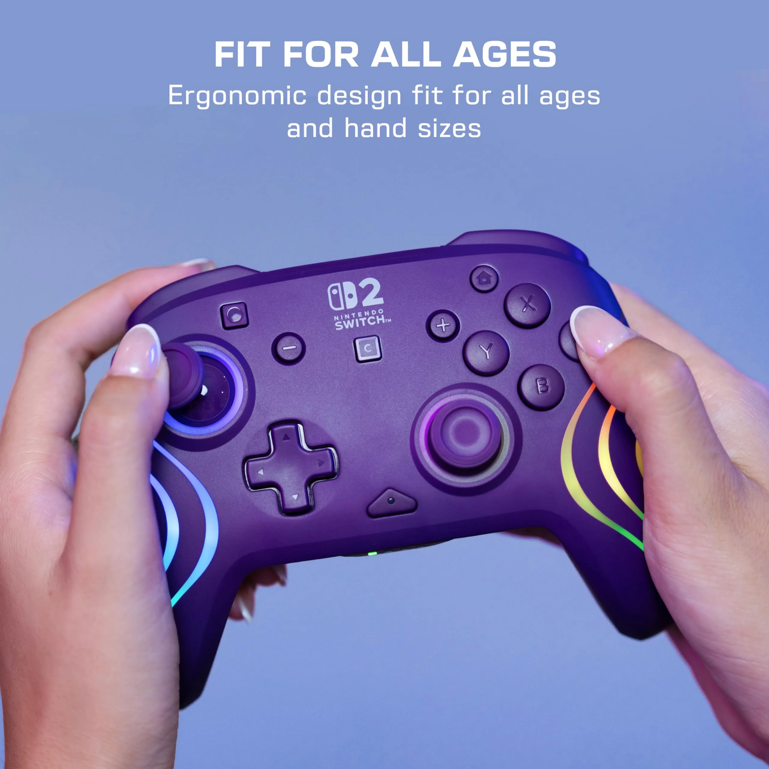 Turtle Beach Afterglow Wireless Gaming Controller RGB - Viola for Nintendo Switch - immagine 9