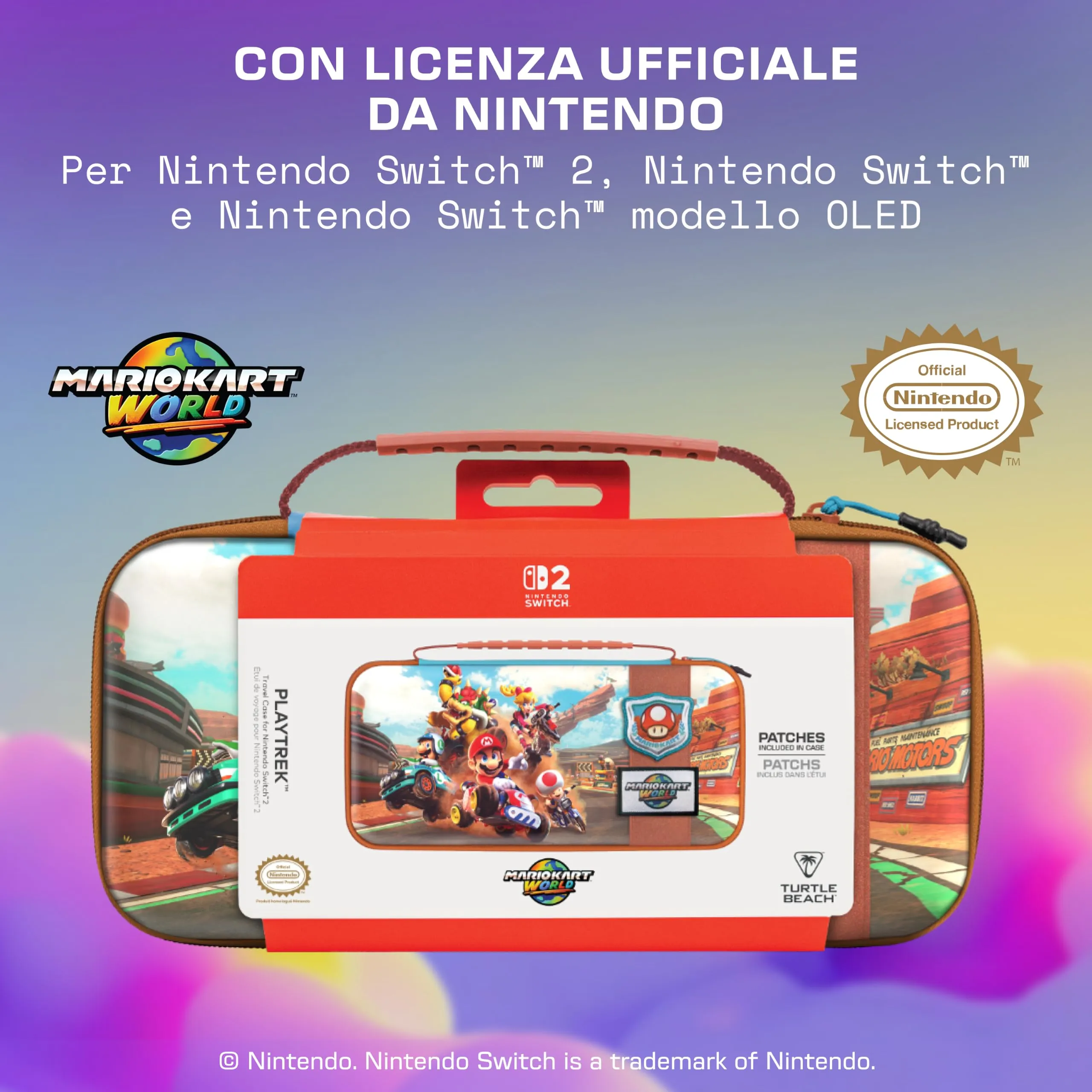 Turtle Beach PlayTrek Custodia rigida per Nintendo Switch 2 - Mario Kart World Grand Prix - immagine 7