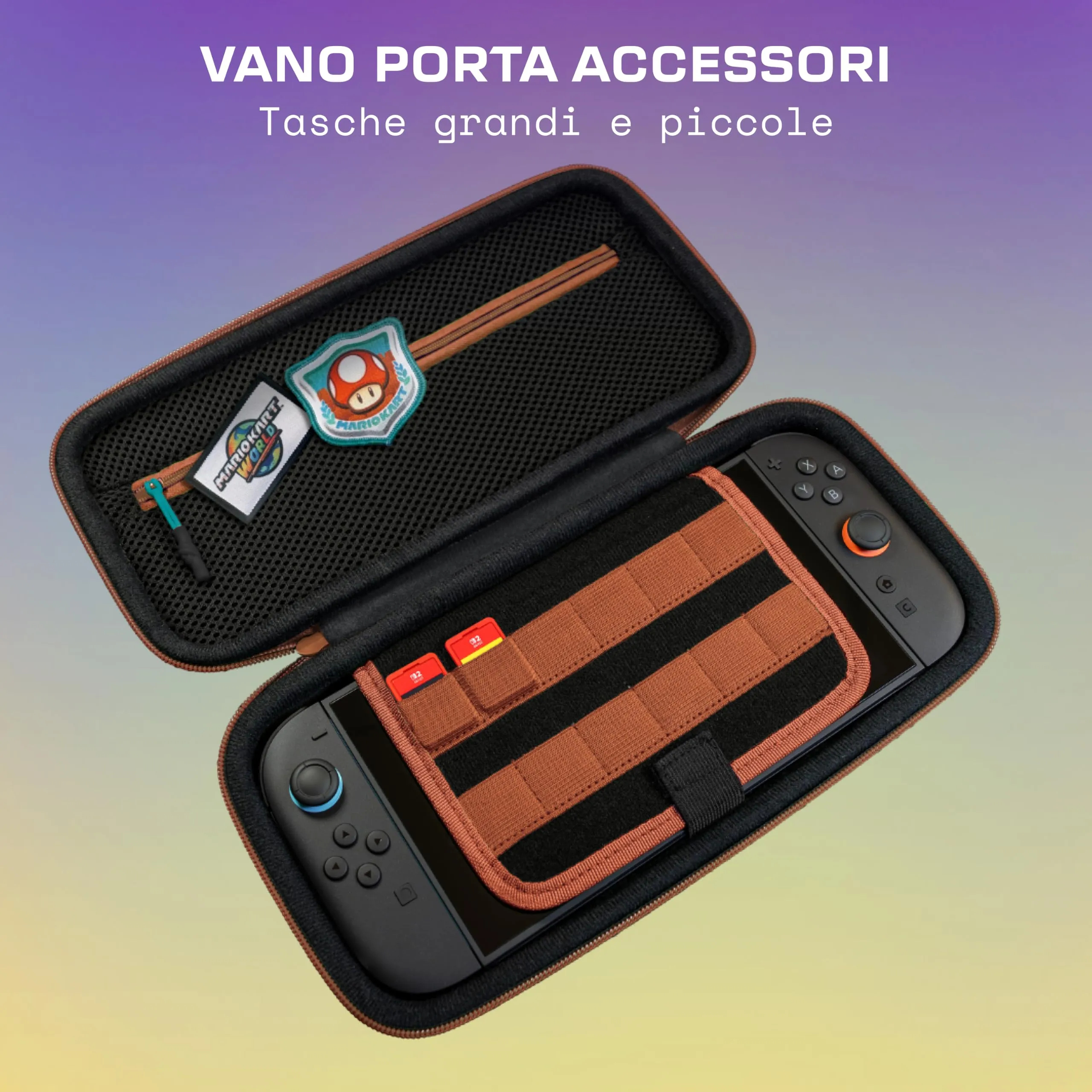 Turtle Beach PlayTrek Custodia rigida per Nintendo Switch 2 - Mario Kart World Grand Prix - immagine 12