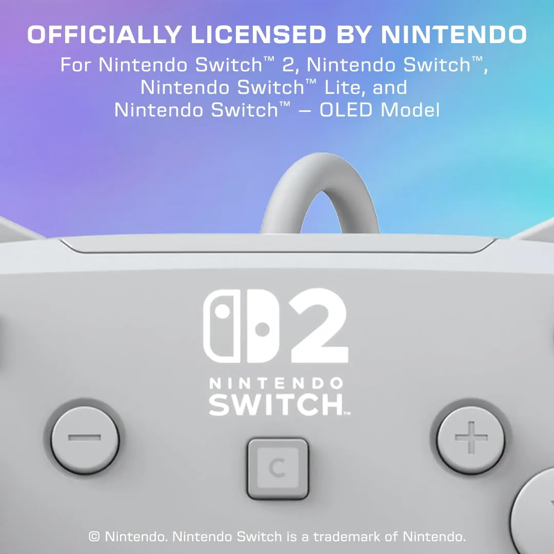 Turtle Beach Afterglow Grigio Wired RGB Gaming Controller for Nintendo Switch 2 - immagine 2