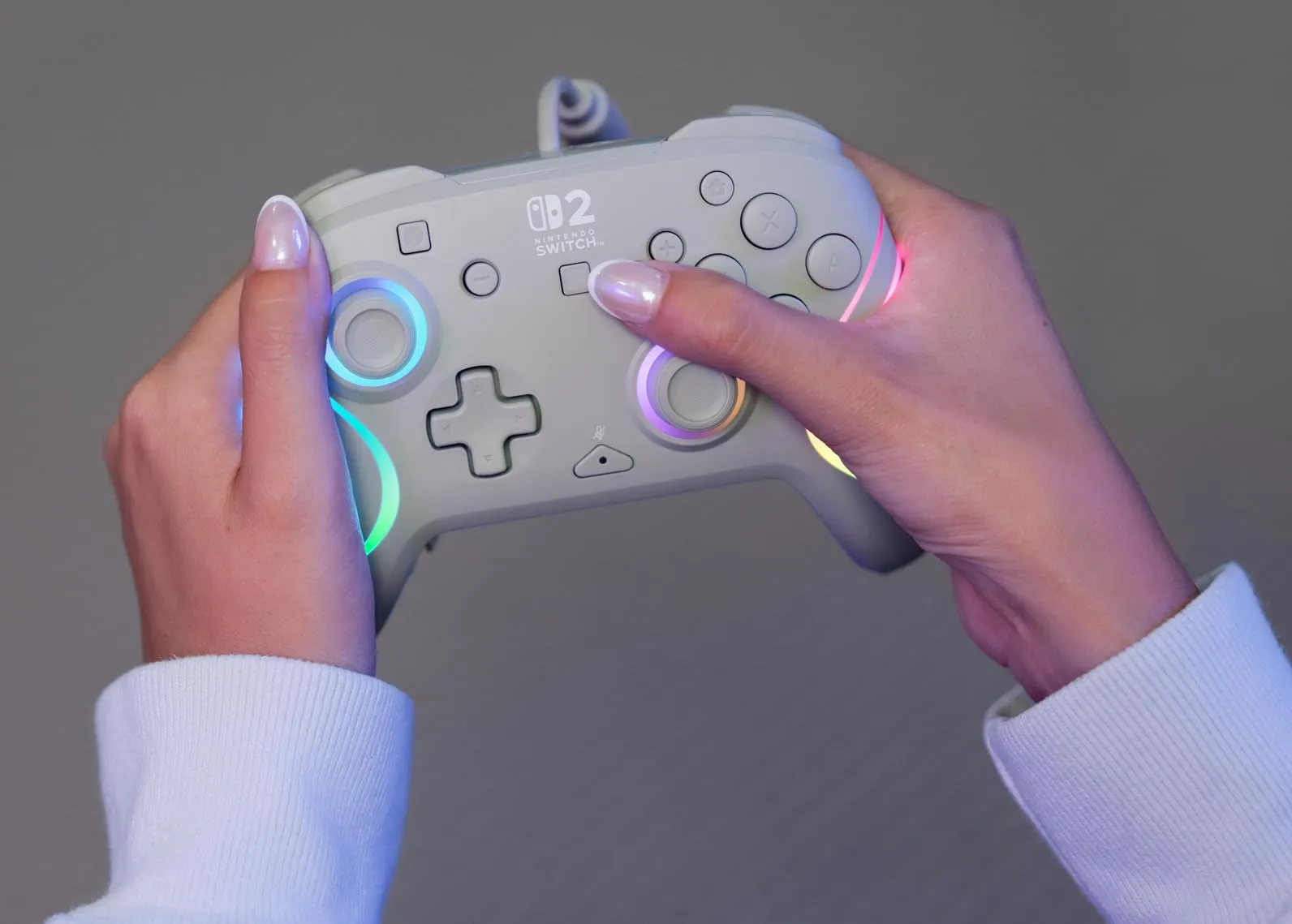 Turtle Beach Afterglow Grigio Wired RGB Gaming Controller for Nintendo Switch 2 - immagine 12