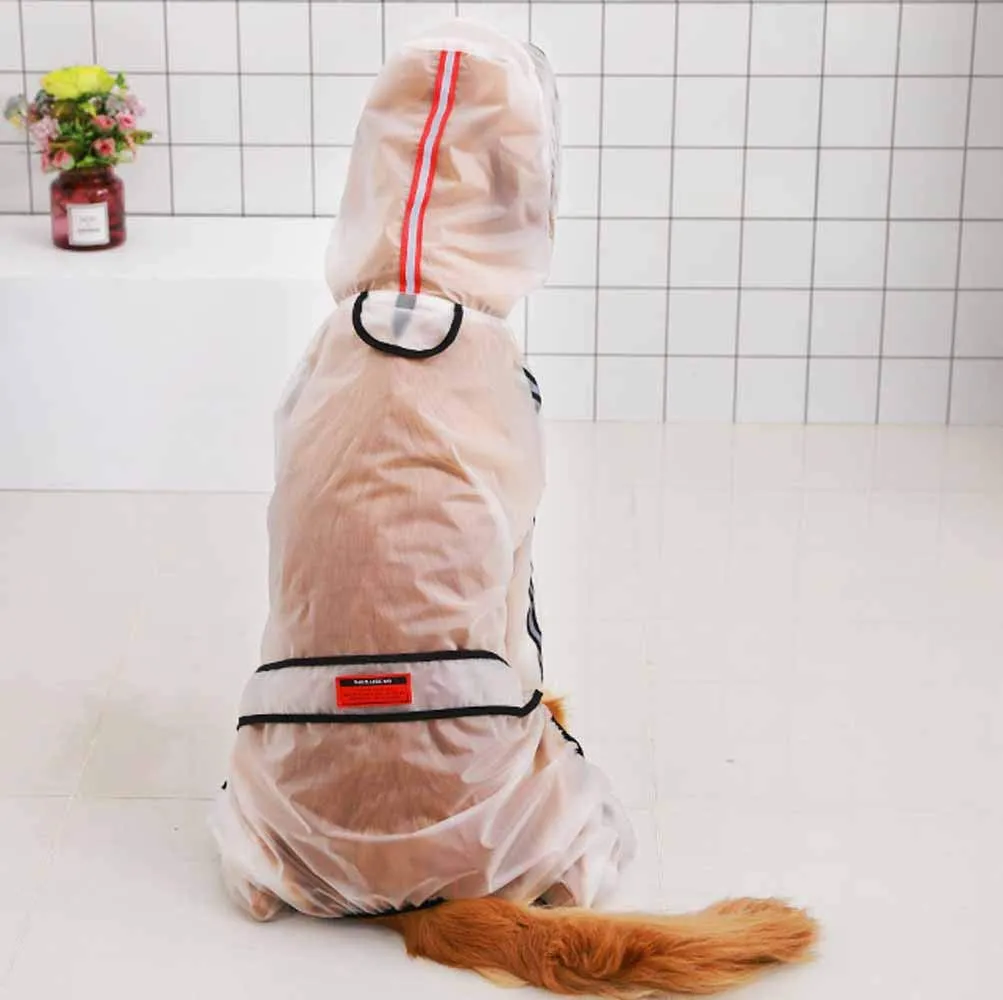 feiling Cappotto Impermeabile Trasparente per Cani, Giacca Poncho Antipioggia (3XL) - immagine 6
