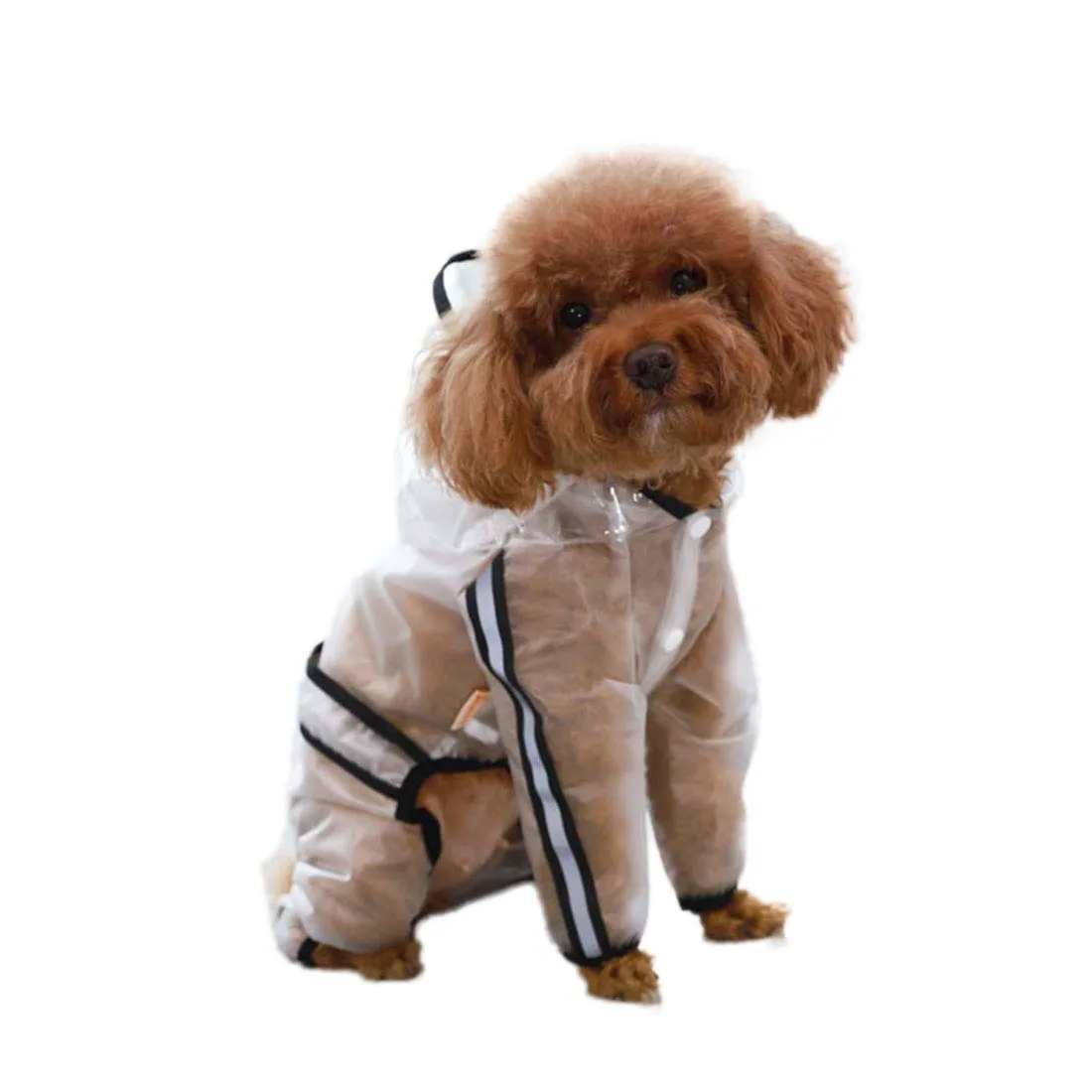 feiling Cappotto Impermeabile Trasparente per Cani, Giacca Poncho Antipioggia (XS) - immagine 5