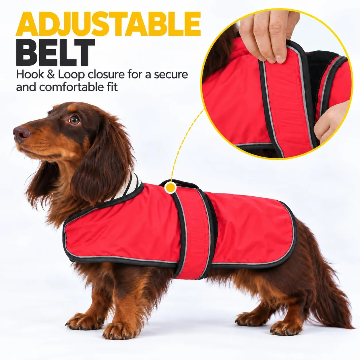 Impermeabile per cani Morezi, Rosso, XL - immagine 3