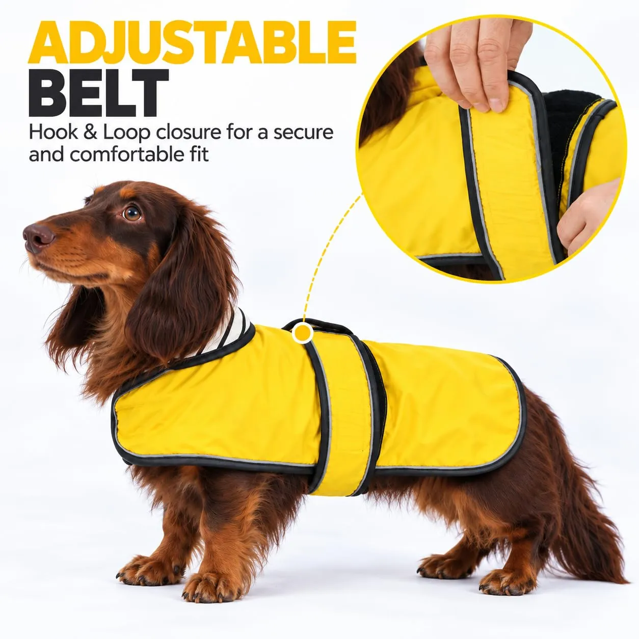 Impermeabile per cani Morezi, Giallo, S - immagine 3