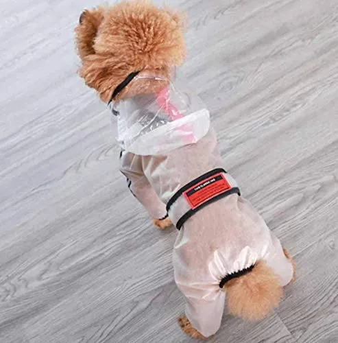 feiling Cappotto Impermeabile Trasparente per Cani, Giacca Poncho Antipioggia (S) - immagine 6