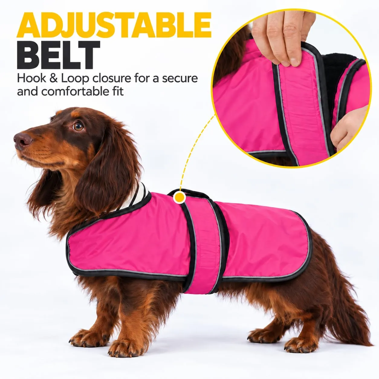 Impermeabile per cani Morezi, Rosa, L - immagine 3