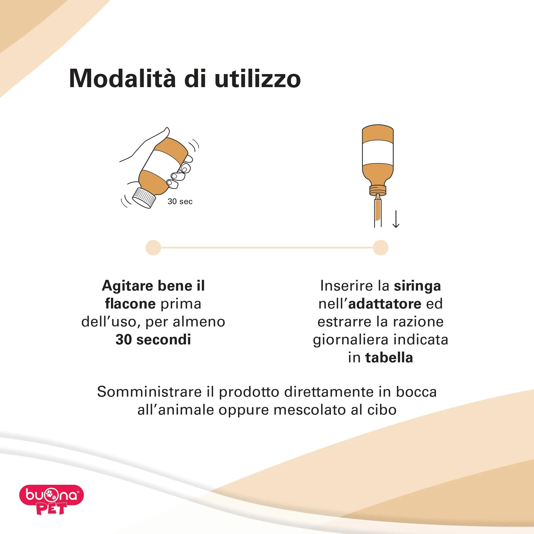 Buona Pet Dinamina Mangime Complementare per Cane e Gatto, 60g con Siringa - immagine 3