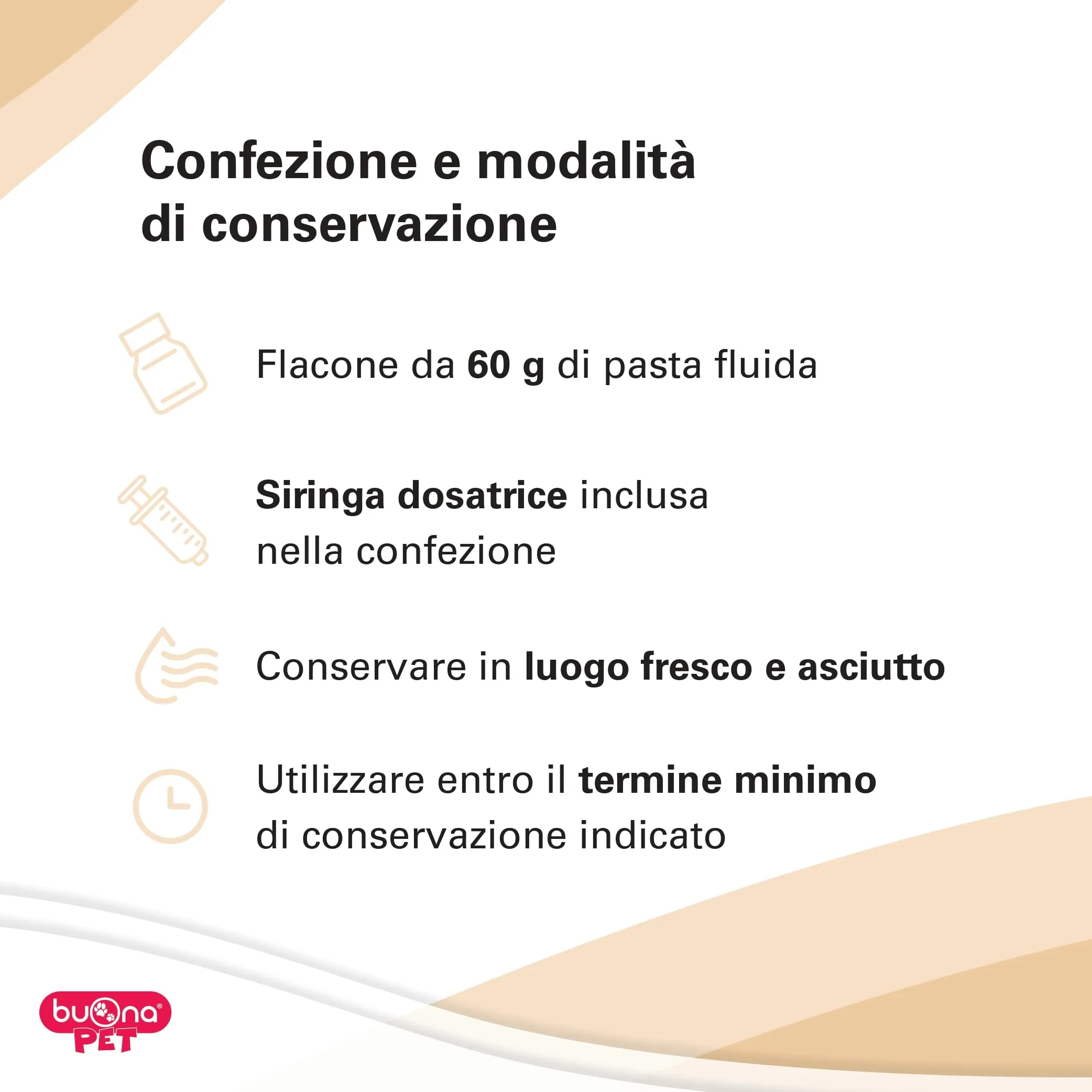 Buona Pet Dinamina Mangime Complementare per Cane e Gatto, 60g con Siringa - immagine 4
