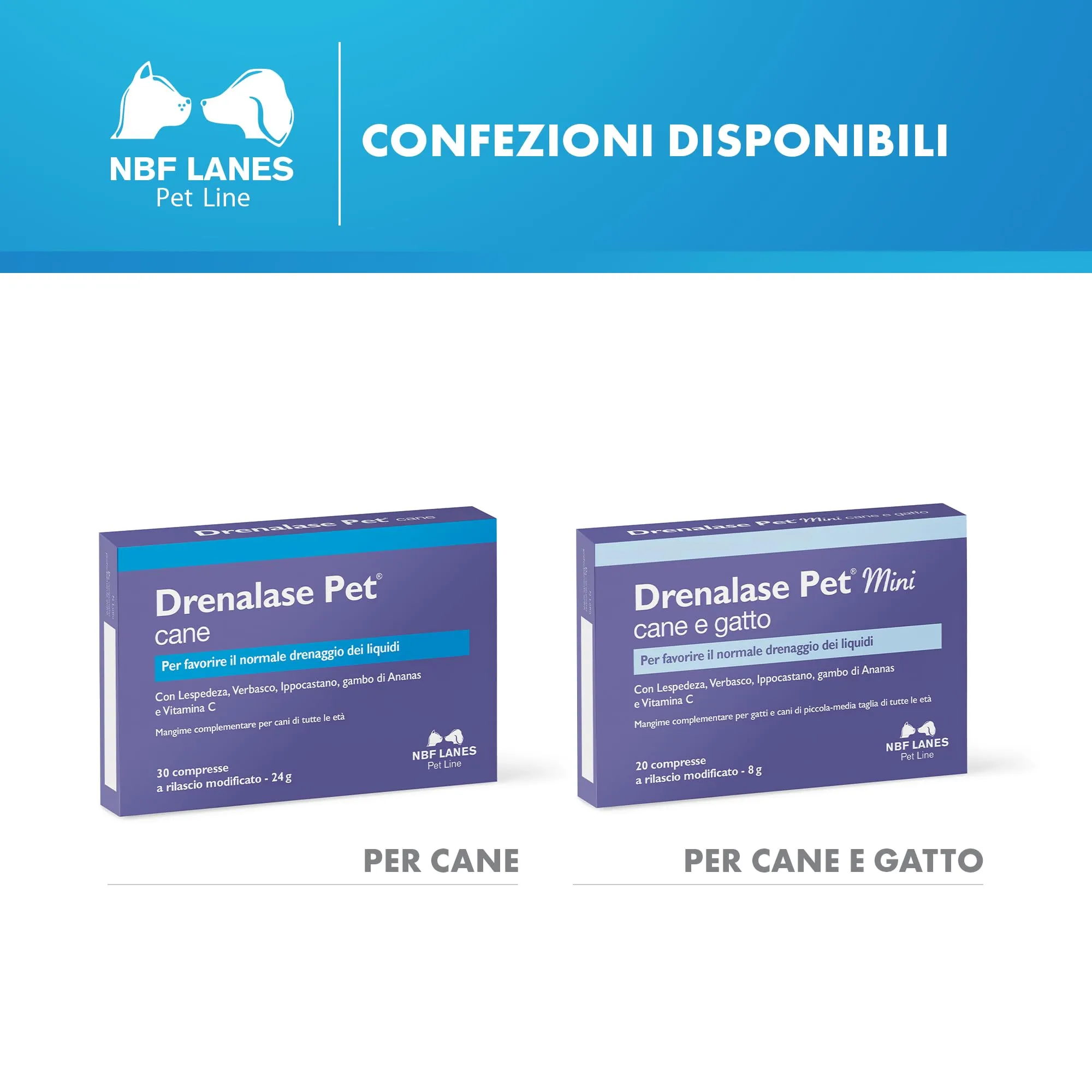 NBF Lanes Drenalase Pet Cane, 30 Compresse a Rilascio Modificato - immagine 6