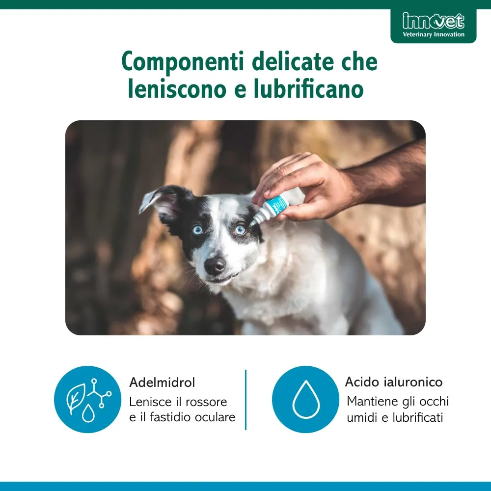 Innovet Oculvet Gocce 10 ml - Gocce Oftalmiche Lenitive e Lubrificanti per Cani e Gatti - immagine 6