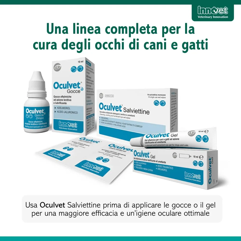 Innovet Oculvet Gocce 10 ml - Gocce Oftalmiche Lenitive e Lubrificanti per Cani e Gatti - immagine 8