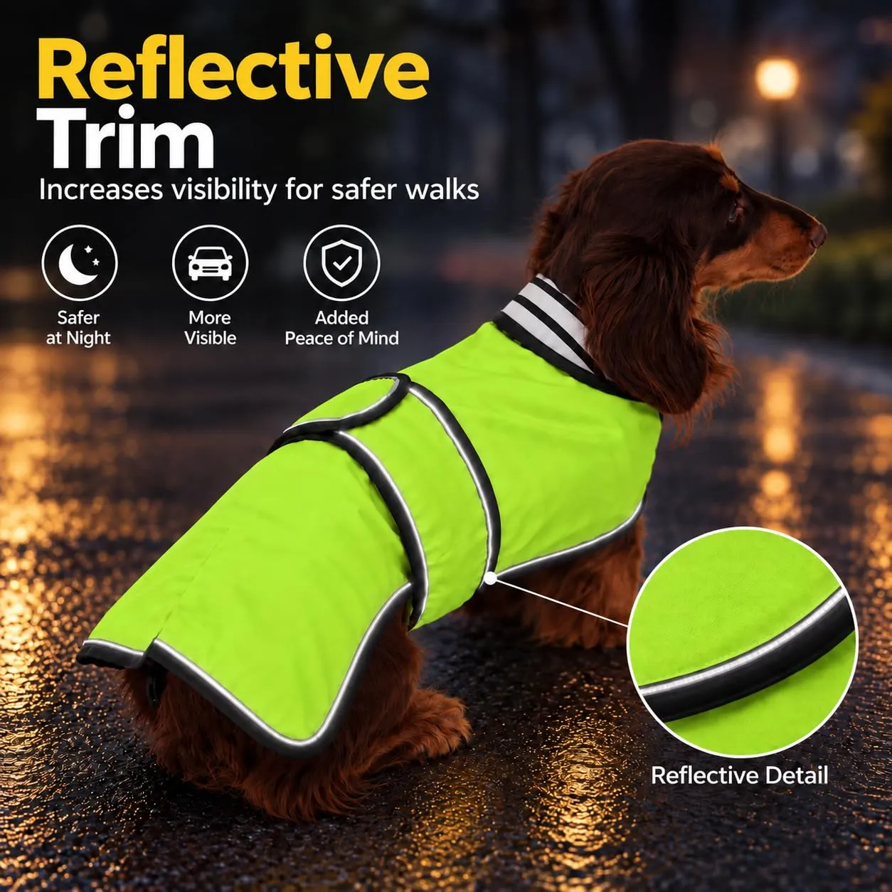 Impermeabile per cani Morezi, Verde, S - immagine 4