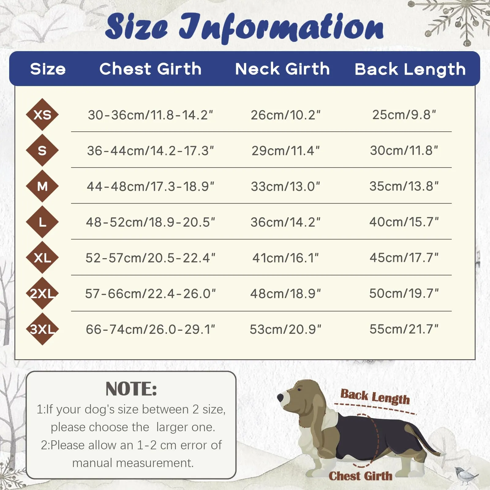 Hjumarayan Maglione invernale bohémien per cani con foro per guinzaglio, blu marino, taglia 3XL - immagine 2