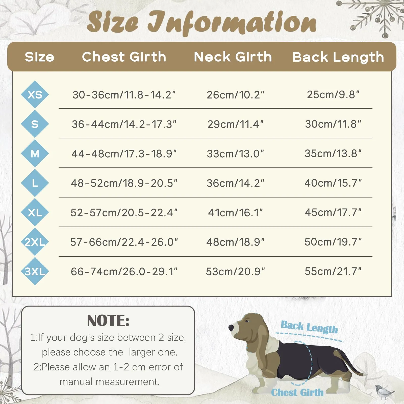Hjumarayan Maglione Boho per Cani di Taglia Grande, Inverno, con Apertura per Imbracatura, Cachi, 3XL - immagine 2