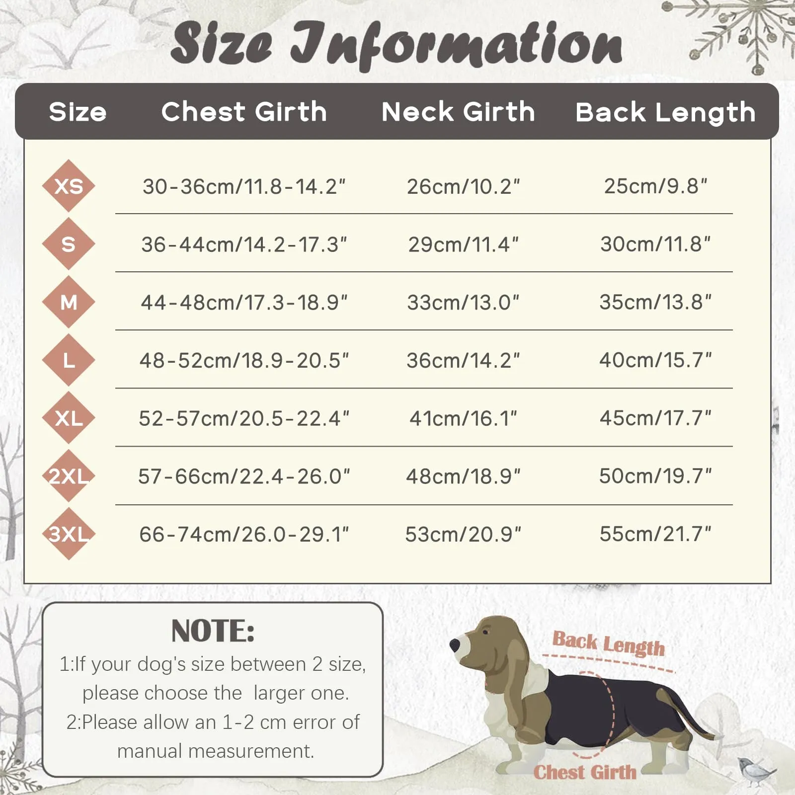 Hjumarayan Maglione Invernale Boho per Cani con Foro per Imbracatura, Grigio, 3XL - immagine 2