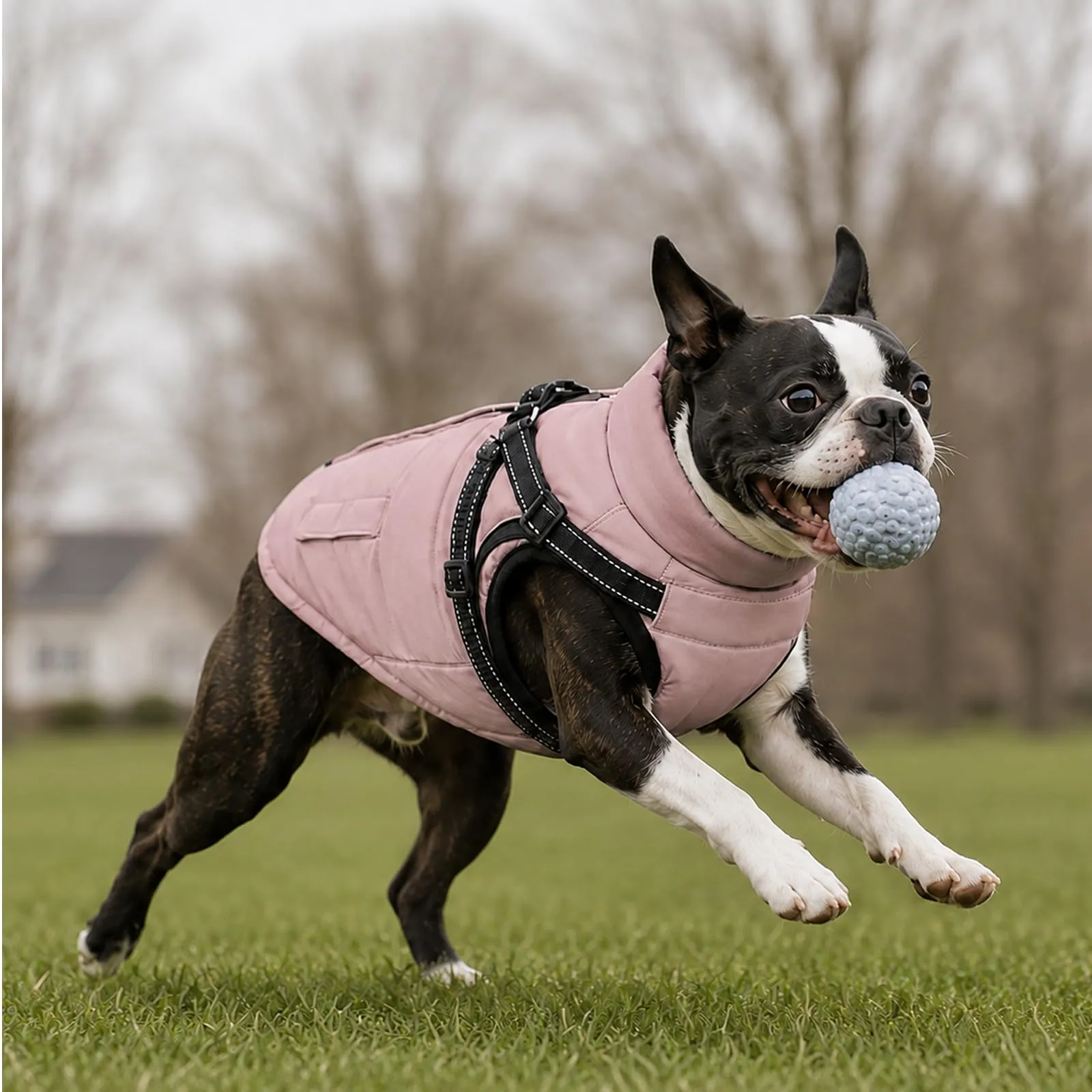 DoggieKit Cappotto Invernale Impermeabile per Cani, Rosa, XL - immagine 9