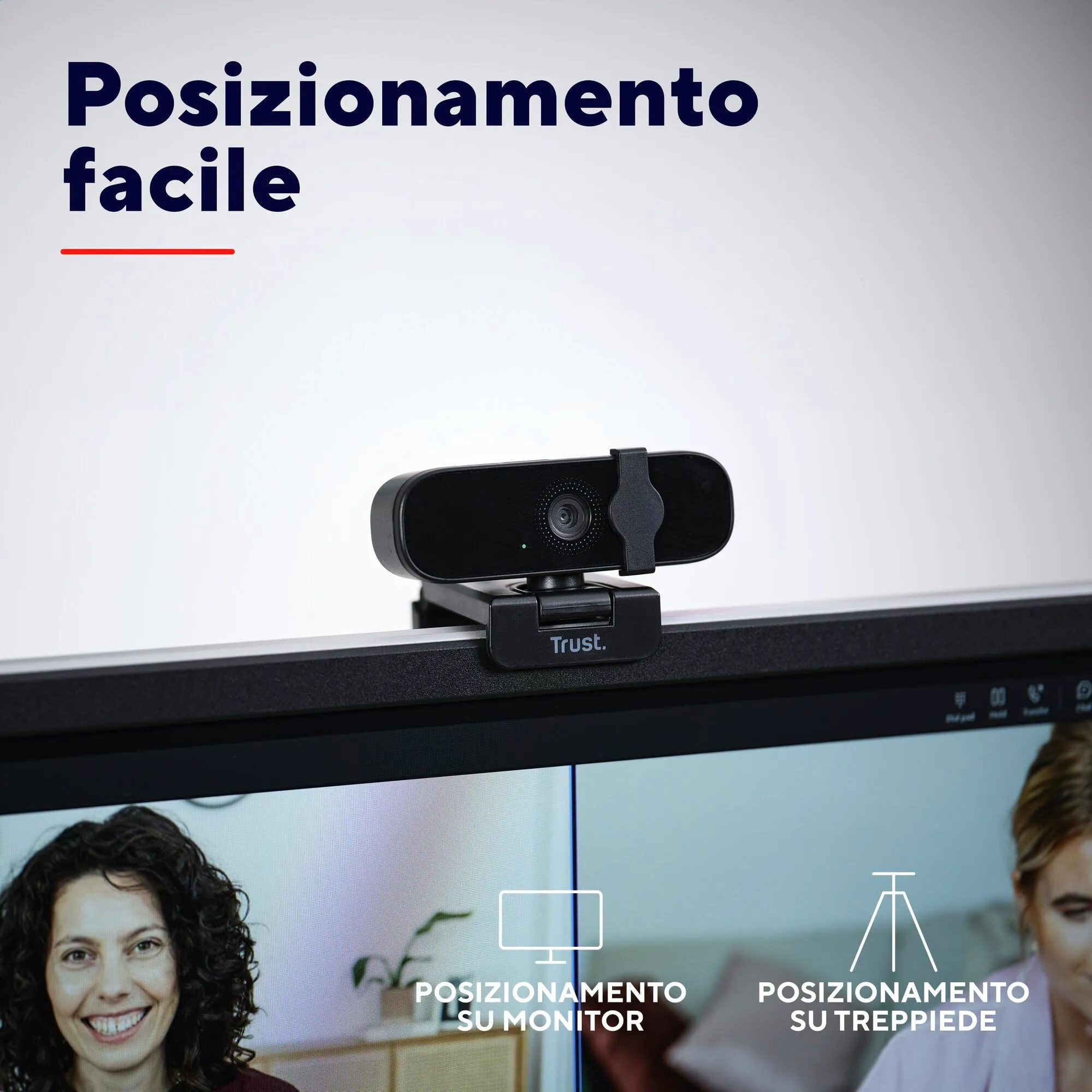 Trust Oran 1080p Webcam PC con Filtro Privacy, Nero (10 Pezzi) - immagine 5