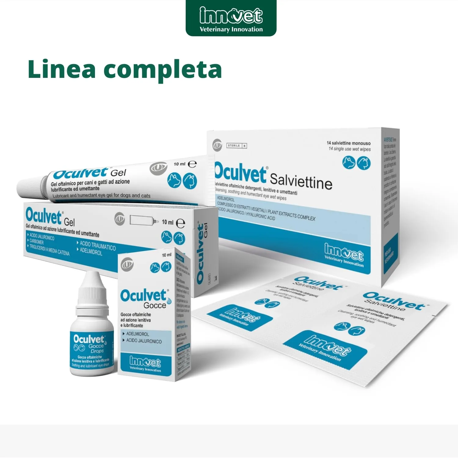 Innovet Oculvet Salviettine Oftalmiche per Cani e Gatti, 14 Salviettine - immagine 5