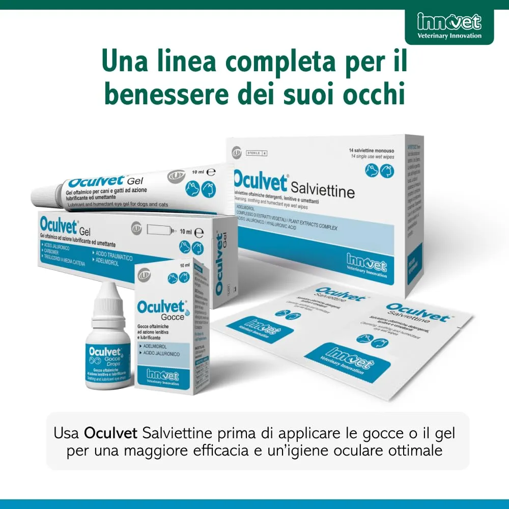 Innovet Oculvet Gel Oftalmico per Cani e Gatti con Acido Ialuronico e Adelmidrol, 10 ml - immagine 7