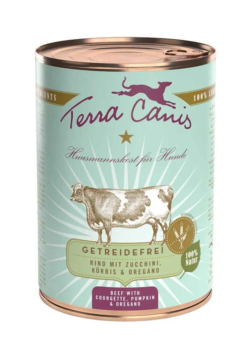 Terra Canis Sensitive Manzo con zucchine, zucca e origano, 12 x 400 g - immagine 1