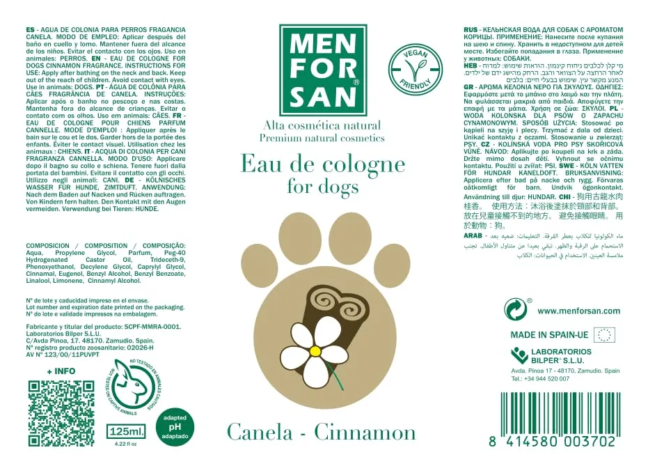 Menforsan Parfum pour animaux domestiques Canelle (125 ml) - immagine 2