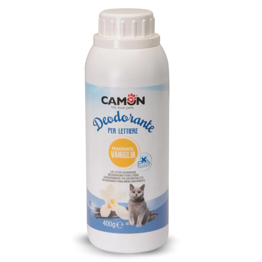 Camon Deodorante Lettiera Gatti con Essenza di Vaniglia, 400g - immagine 1