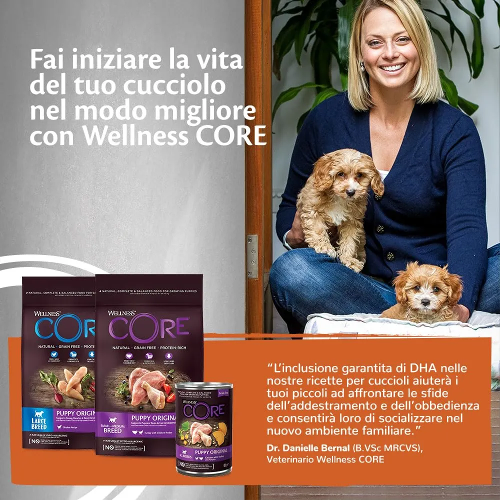 Wellness CORE 95% Pollo & Tacchino Cibo Umido Cani, 6 x 400g - immagine 4