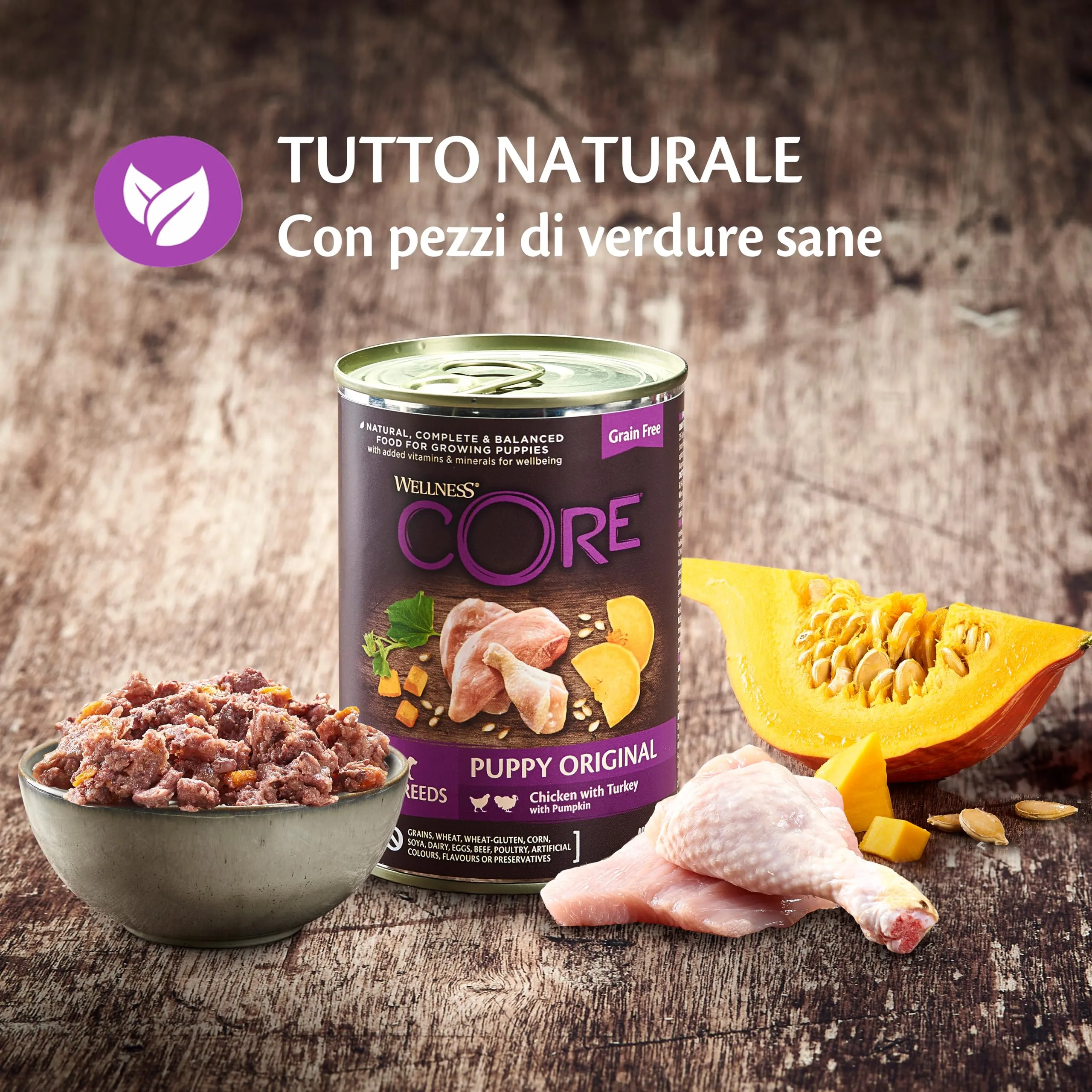 Wellness CORE 95% Pollo & Tacchino Cibo Umido Cani, 6 x 400g - immagine 5