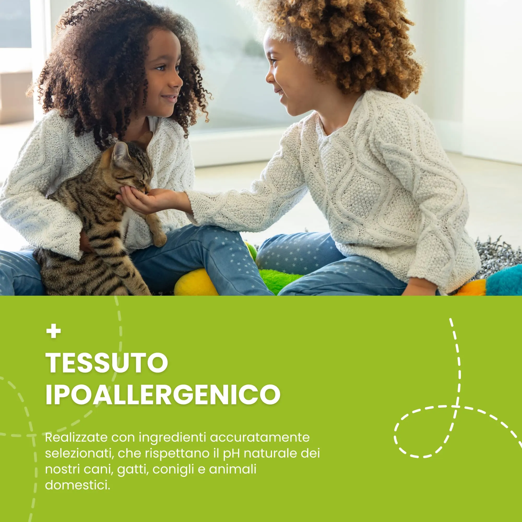 Italian Pet Salviette Biodegradabili all'Olio di Neem Antiparassitarie per Cani e Gatti, 50 Pezzi, 20x30 cm - immagine 9