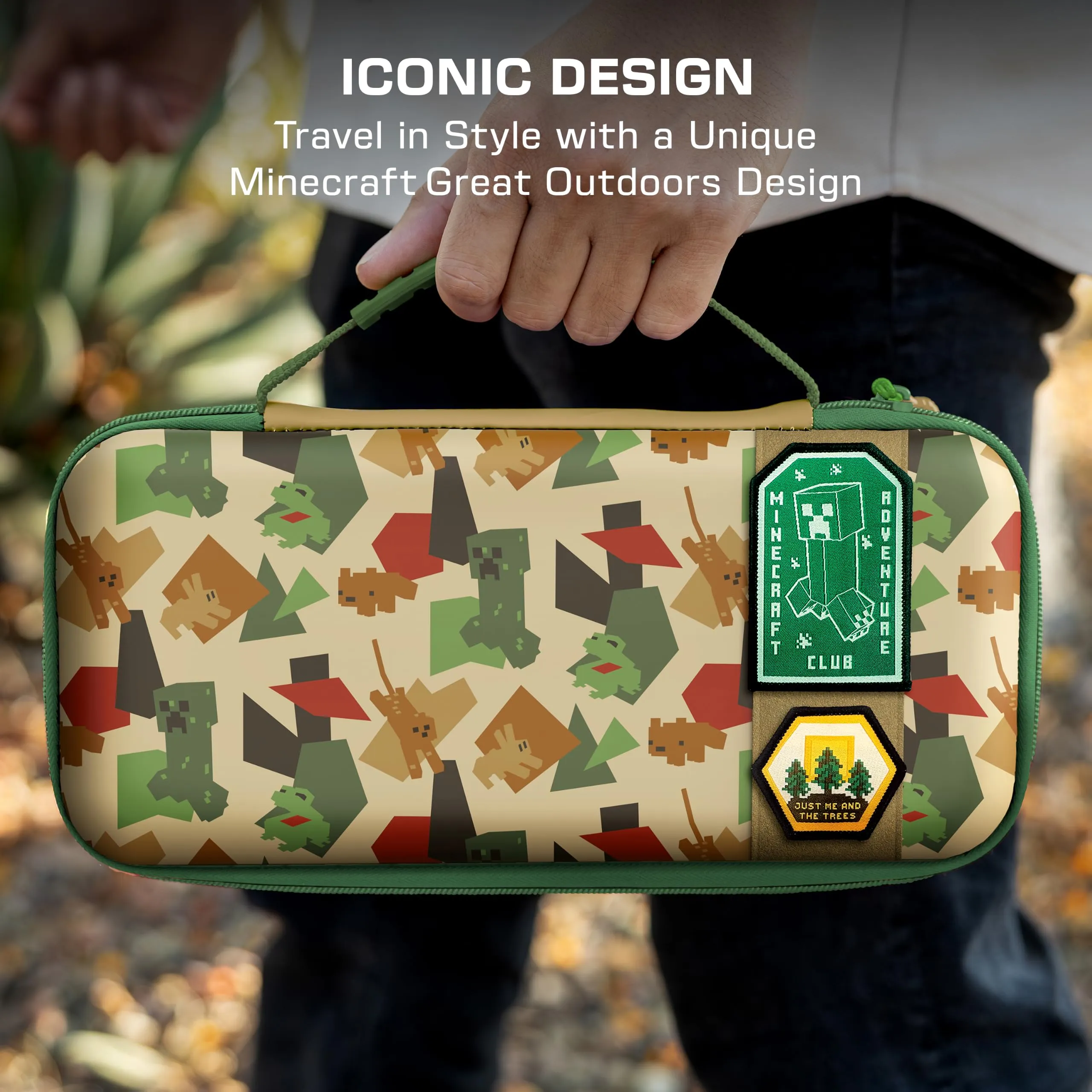 Turtle Beach PlayTrek Custodia da viaggio Minecraft Great Outdoors per Nintendo Switch 2 - immagine 3